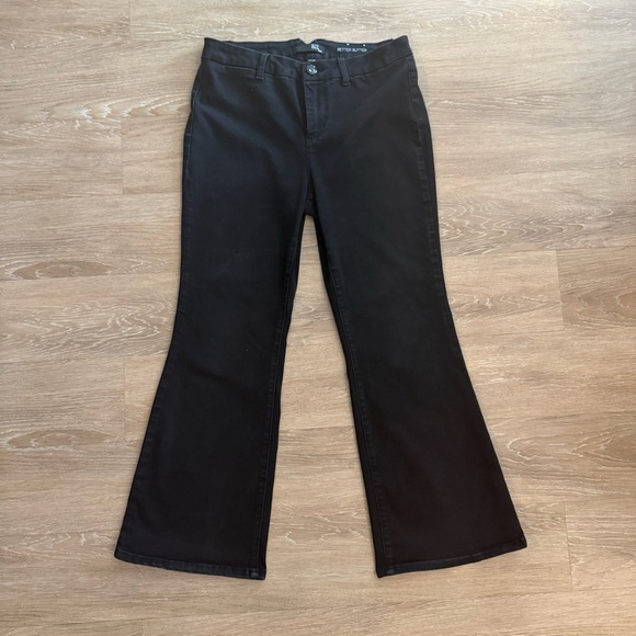 1822 Denim Denim - 1822 Denim Women's Classic Black Wide Leg Jeans Size 12p/31
